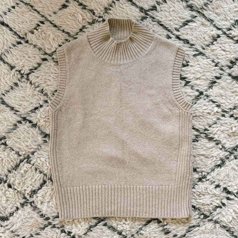 Alex Mill sleeveless mock neck knit sweater